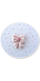 dotted bow pink
